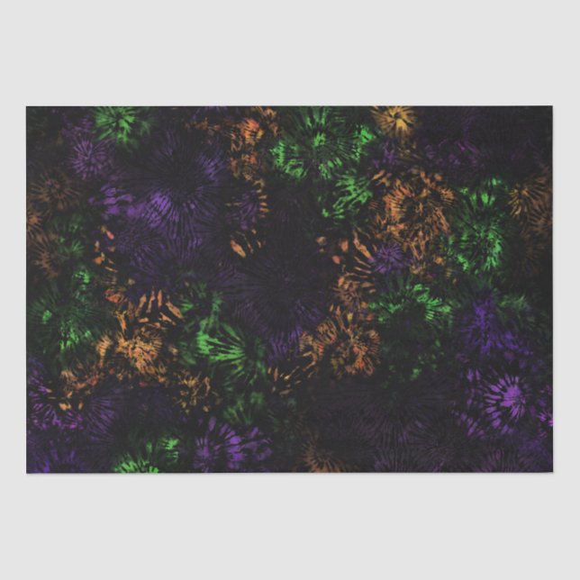 Patternpapier für Halloween-Gefärbte Krawatte Seidenpapier (Vorderseite)