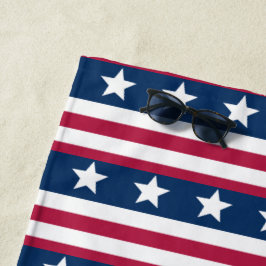 Patternraid muster 3 - amerikanische Flagge Strandtuch