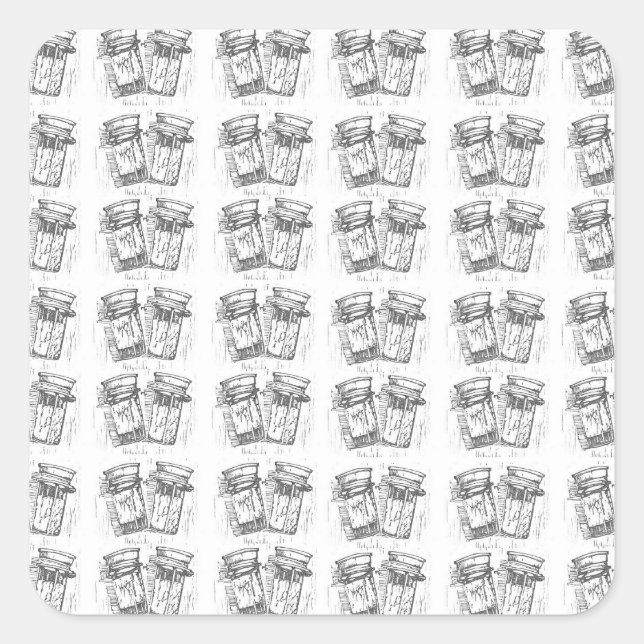 Patternschildkröte Quadratischer Aufkleber (Vorderseite)