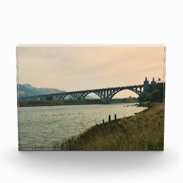 Patterson Bridge, Gold Beach, Oregon Fotoblock (Vorderseite)