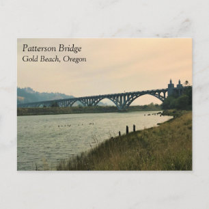 Patterson Bridge, Gold Beach, Oregon Postkarte