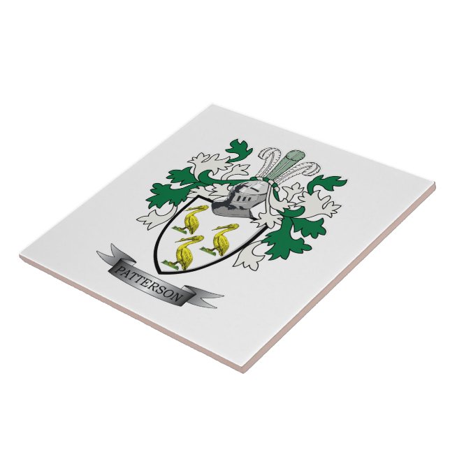 Patterson-Familienwappen-Wappen Fliese (Seite)