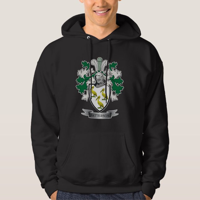 Patterson-Familienwappen-Wappen Hoodie (Vorderseite)