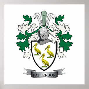 Patterson-Familienwappen-Wappen Poster