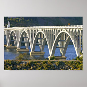 Patterson Memorial Bridge Highway 101 über Poster