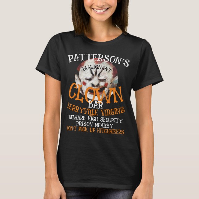 PATTERSON'S MALIGNANTE CLOWING BAR PRISON IN DER N T-Shirt (Vorderseite)