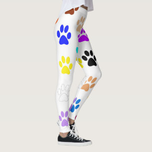 Pattes Arc-en-ciel femmes Leggings personnalisés