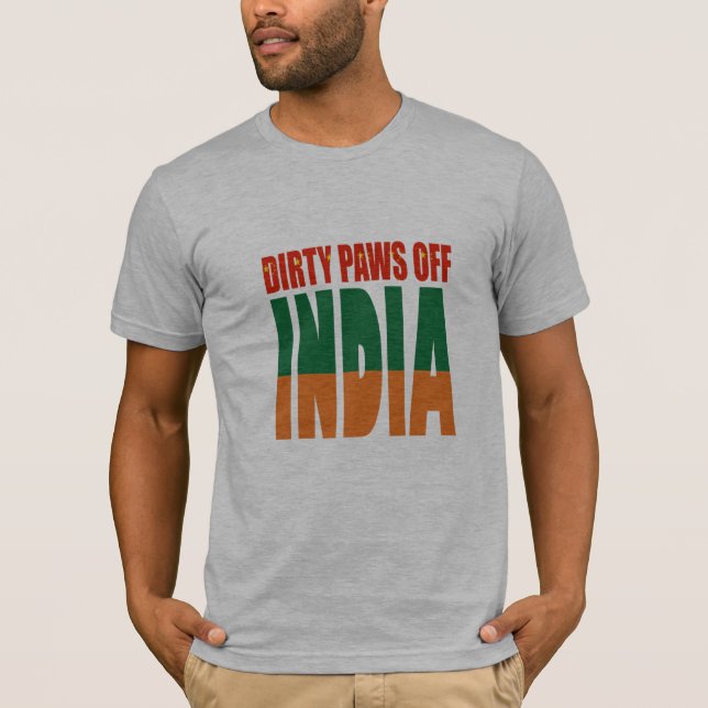 pattes du t-shirt inde chine india design (Devant)