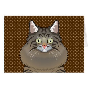 Pattes sibériennes de bande dessinée de chat