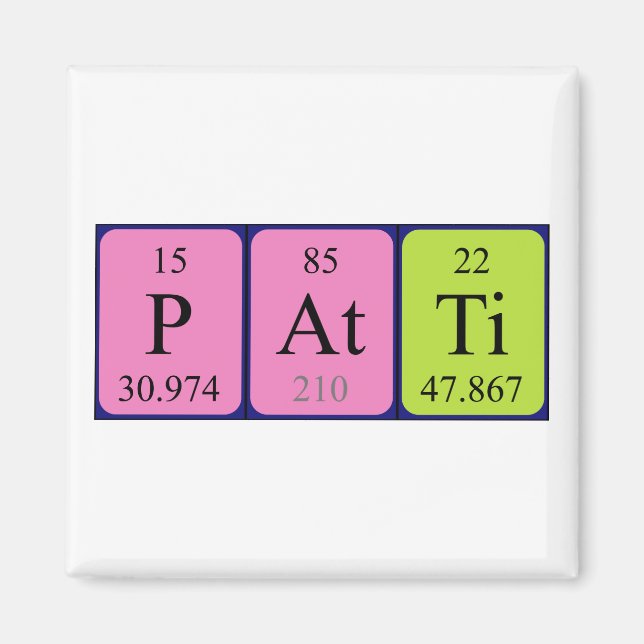 Patti Periodenmagnet Magnet (Vorne)