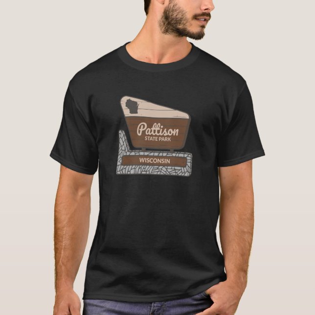 Pattison Staat Park Wisconsin Willkommen Signoria  T-Shirt (Vorderseite)