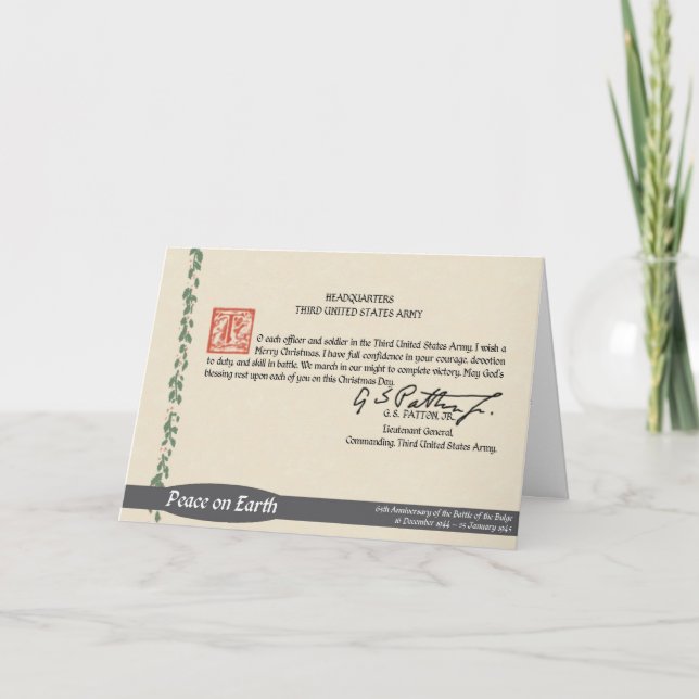 Patton Weihnachtskarte Feiertagskarte (Vorderseite)
