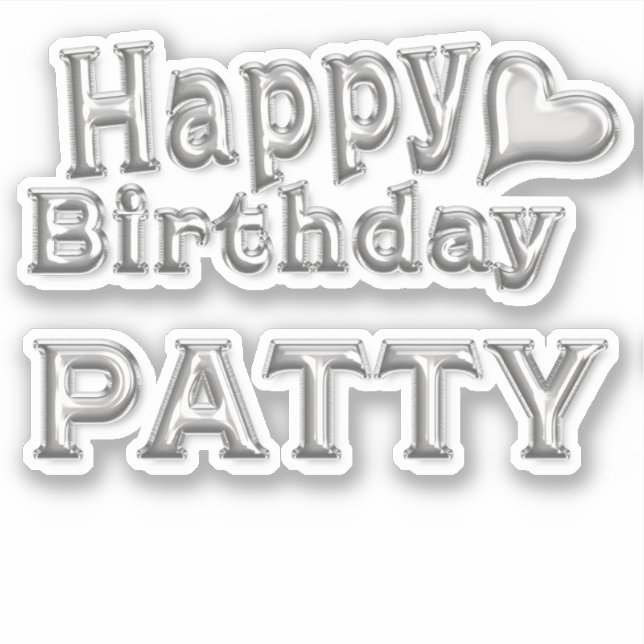 Patty Happy Birthday Autocollants (Devant)