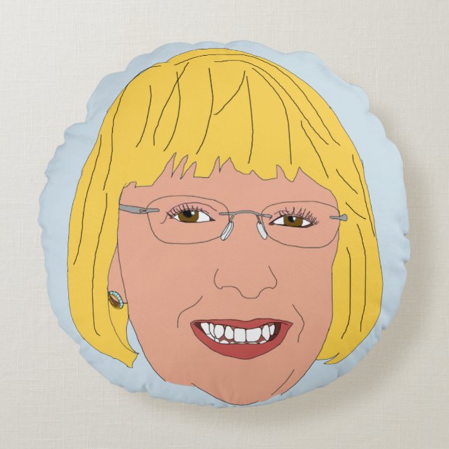 Patty Murray Rundes Kissen (Vorderseite)