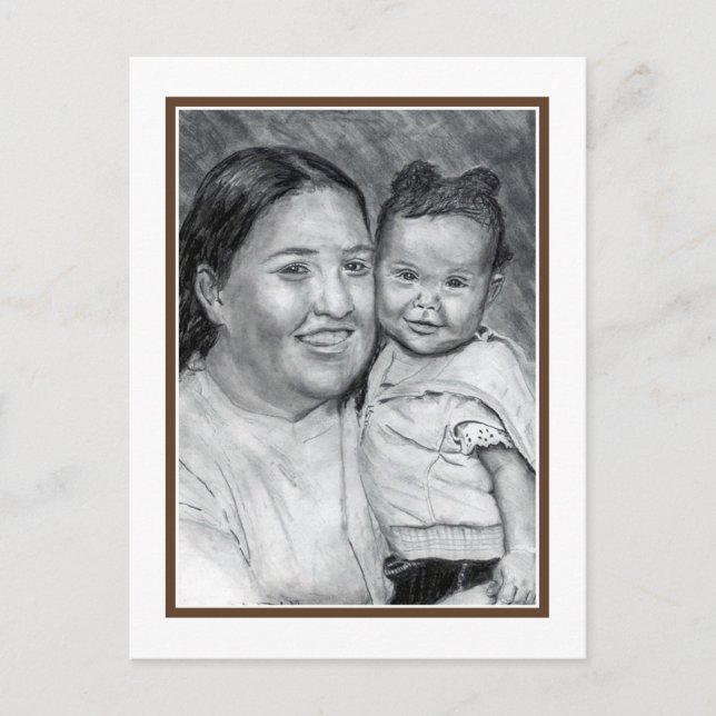 Patty und Baby Postkarte (Vorderseite)