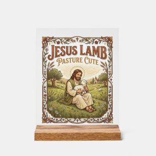 Pâturage de Jésus agneau Mignon Pâturage de Jésus