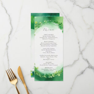 Pâturage vert de St. Patrick menu mariage