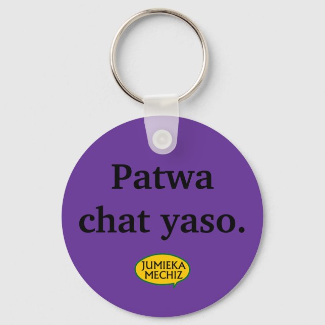 Patwa Chat yaso Schlüsselanhänger (Vorderseite)
