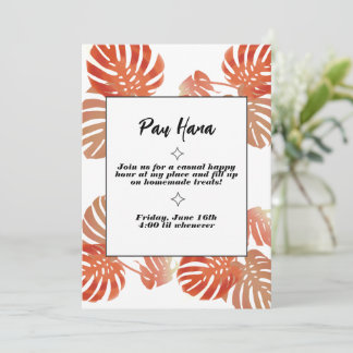 Pau Hana Invites Einladung