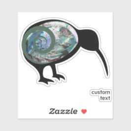 PAUA KIWI NEW ZEALAND NATIVE BIRD GREEN KORU NZ AUFKLEBER