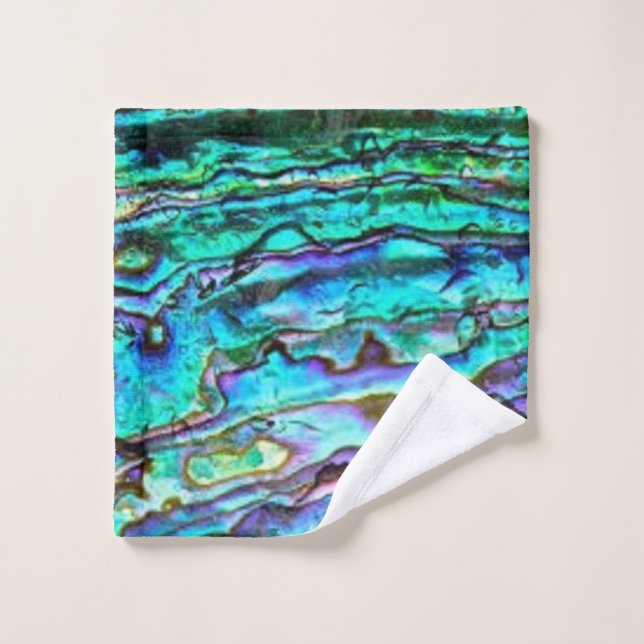 Paua Muschel Abalone Waschhandtuch Set (Waschlappen)
