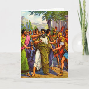 Paul allant à la carte de voeux de prison