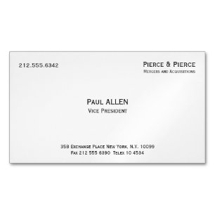 Paul Allen's Magnetwirtschaftskarte Magnetische Visitenkarte