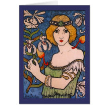 Paul Berthon - Lady mit Orchids