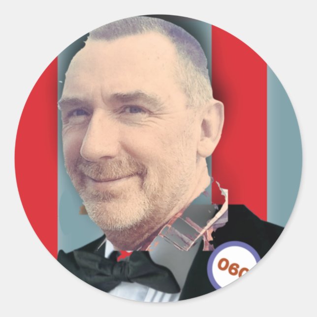 Paul Birthday Image - 60 6 cm Runder Abzeichen Squ Runder Aufkleber (Vorderseite)