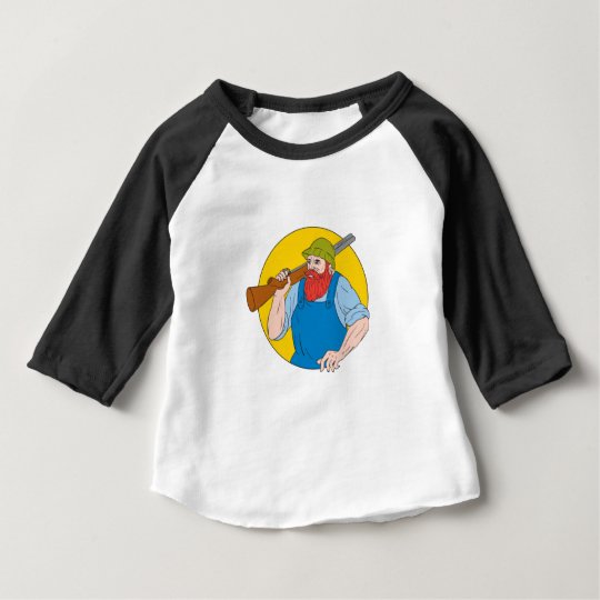 Paul Bunyan das Jäger-Kreis-Zeichnen Baby T-shirt