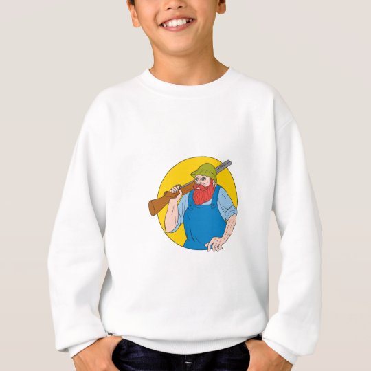 Paul Bunyan das Jäger-Kreis-Zeichnen Sweatshirt
