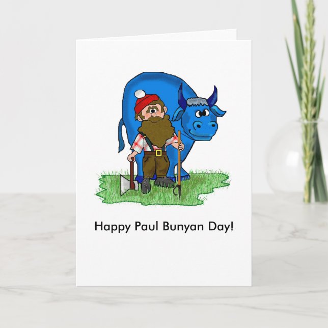 Paul Bunyan Day Mitteilungskarten von Brownielocks (Vorderseite)