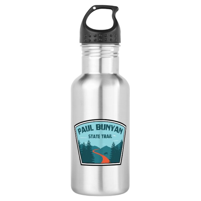 Paul Bunyan Staat Trail Edelstahlflasche (Vorderseite)