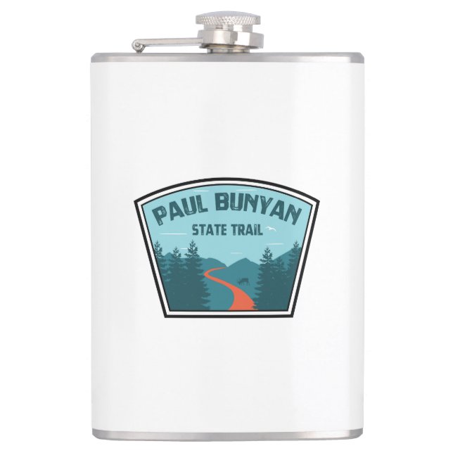 Paul Bunyan Staat Trail Flachmann (Vorderseite)