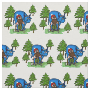 Paul Bunyan u. Baby mit Kiefer-Gewebe Stoff