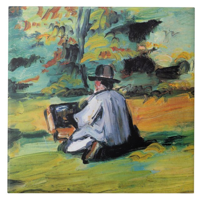 Paul Cezanne - A Painter at Work,  Fliese (Vorderseite)