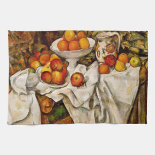 Paul Cezanne Äpfel Orangen Druck Impressionismus Geschirrtuch