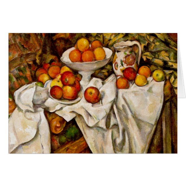 Paul Cezanne Apples Orange Impressionismus (Vorderseite (Horizontal))
