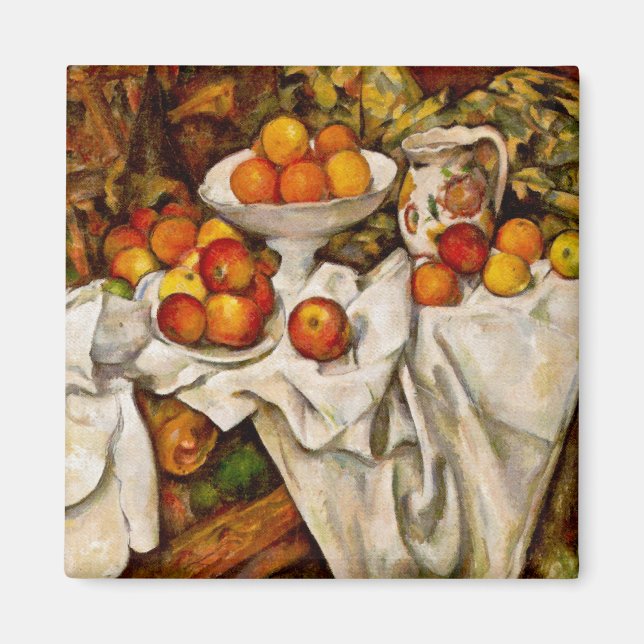 Paul Cezanne Apples Orange Impressionismus Magnet (Vorne)