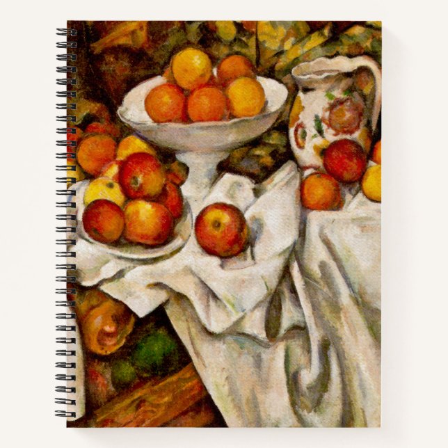 Paul Cezanne Apples Orange Impressionismus Notizbuch (Vorderseite)