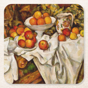 Paul Cezanne Apples Orange Impressionismus Rechteckiger Pappuntersetzer