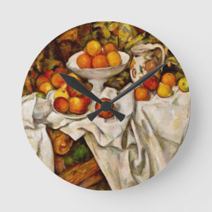 Paul Cezanne Apples Orange Impressionismus Runde Wanduhr