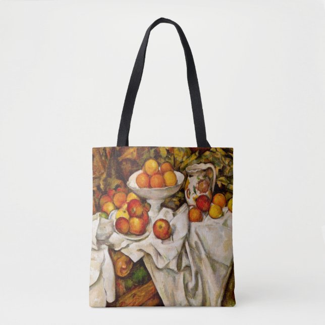 Paul Cezanne Apples Orange Impressionismus Tasche (Vorderseite)