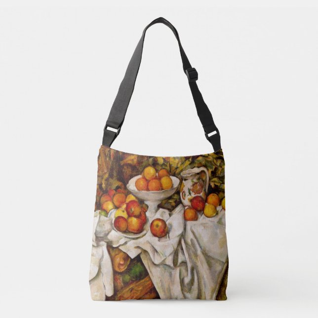 Paul Cezanne Apples Orange Impressionismus Tragetaschen Mit Langen Trägern (Vorderseite)