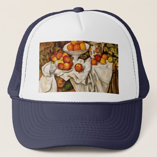 Paul Cezanne Apples Orange Impressionismus Truckerkappe (Vorderseite)
