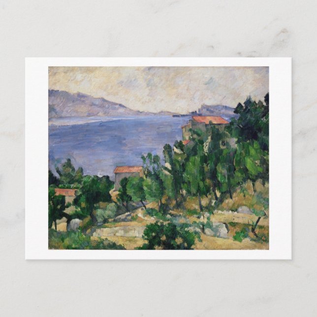 Paul Cezanne | Aussicht auf den Marseilleveyre und Postkarte (Vorderseite)