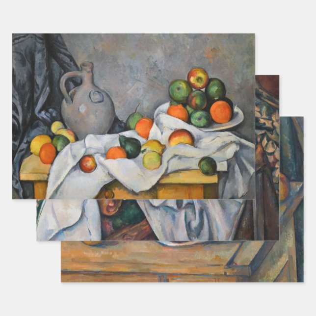 Paul Cezanne - Auswahl von Stillleben-Meisterwerke Geschenkpapier Set (Set)