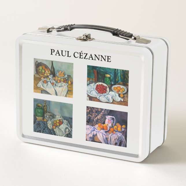 Paul Cezanne - Auswahl von Stillleben-Meisterwerke Metall Brotdose (Vorderseite)