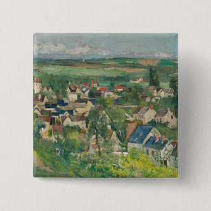 Paul Cezanne - Auvers, Panoramablick Button