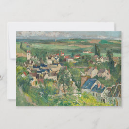 Paul Cezanne - Auvers, Panoramasicht Dankeskarte